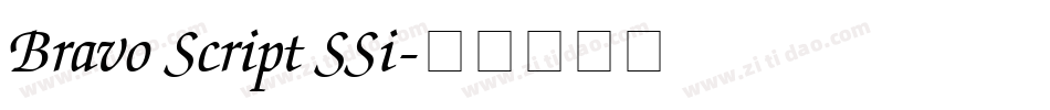 Bravo Script SSi字体转换